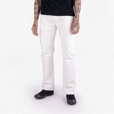 Iron Heart IH-666S-WH 21oz Selvedge Denim Slim Straight Cut Jeans - White outlook