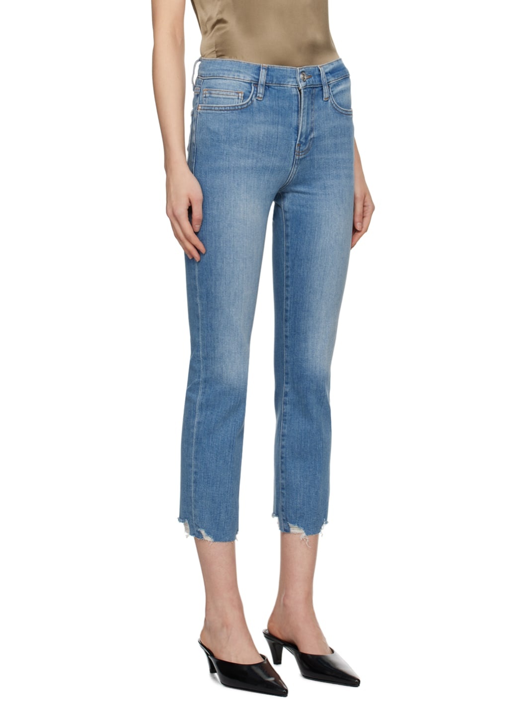 Blue 'Le High Straight' Jeans - 2