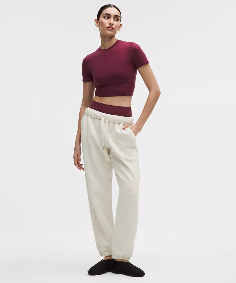 lululemon Wundermost Ultra-Soft Nulu Crewneck Cropped T-Shirt outlook