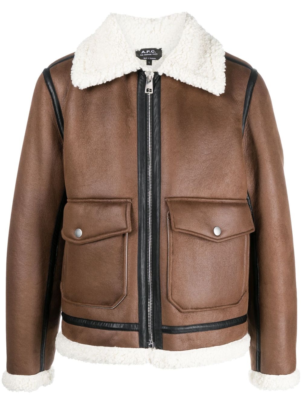 faux-shearling trim bomber jacket farfetch REVERSIBLE
