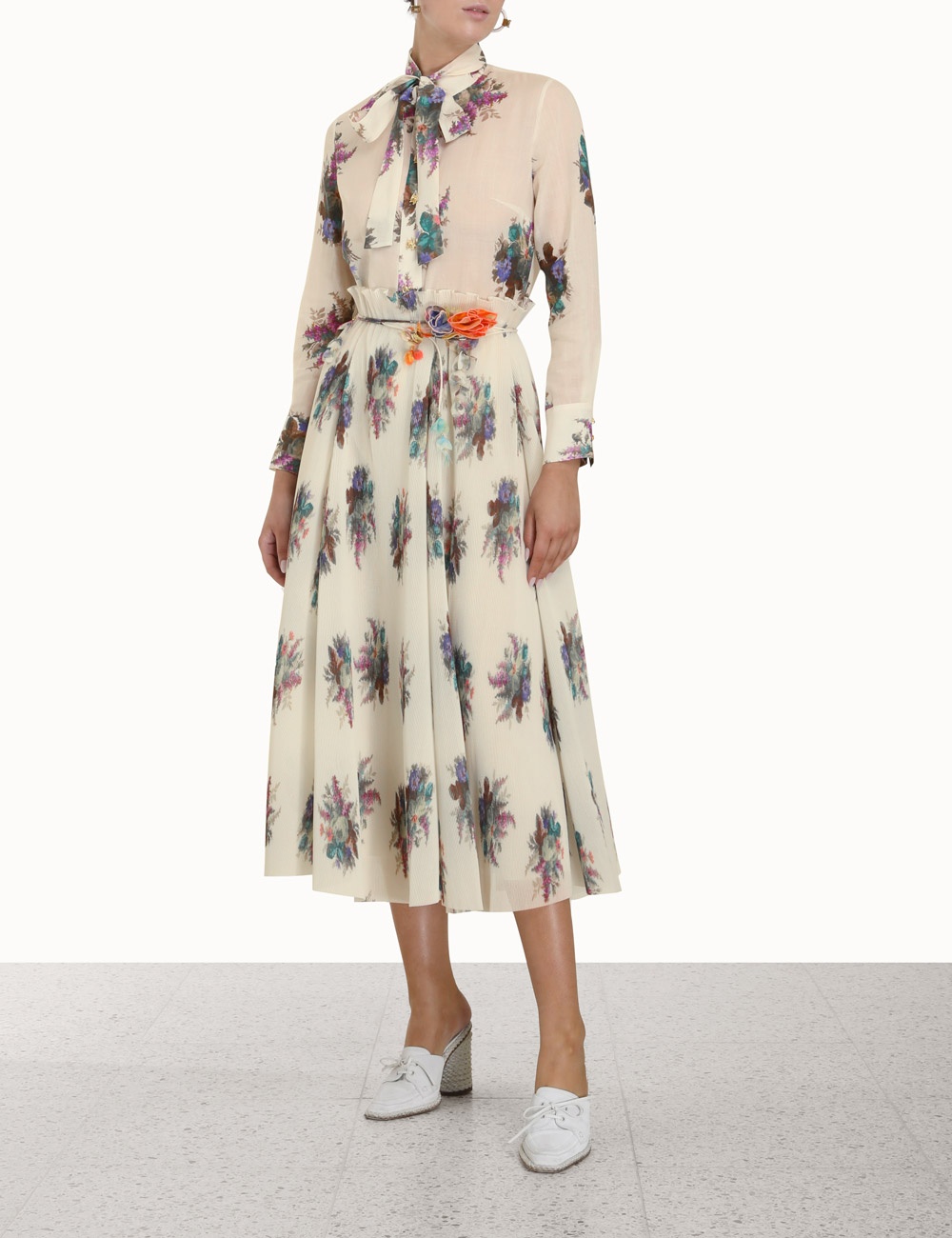 PLEATED MIDI SKIRT - 2