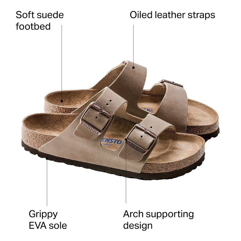 BIRKENSTOCK Arizona Soft Footbed Leather Sandal - Women's outlook