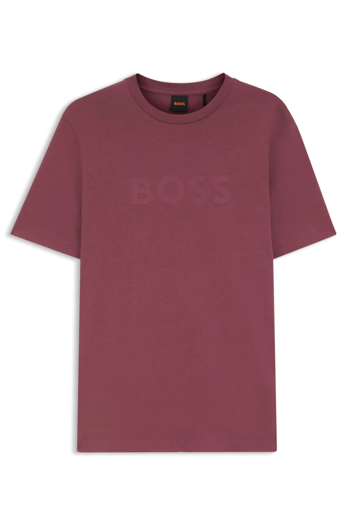 REGULAR-FIT COTTON T-SHIRT WITH MODERN LOGO - 1