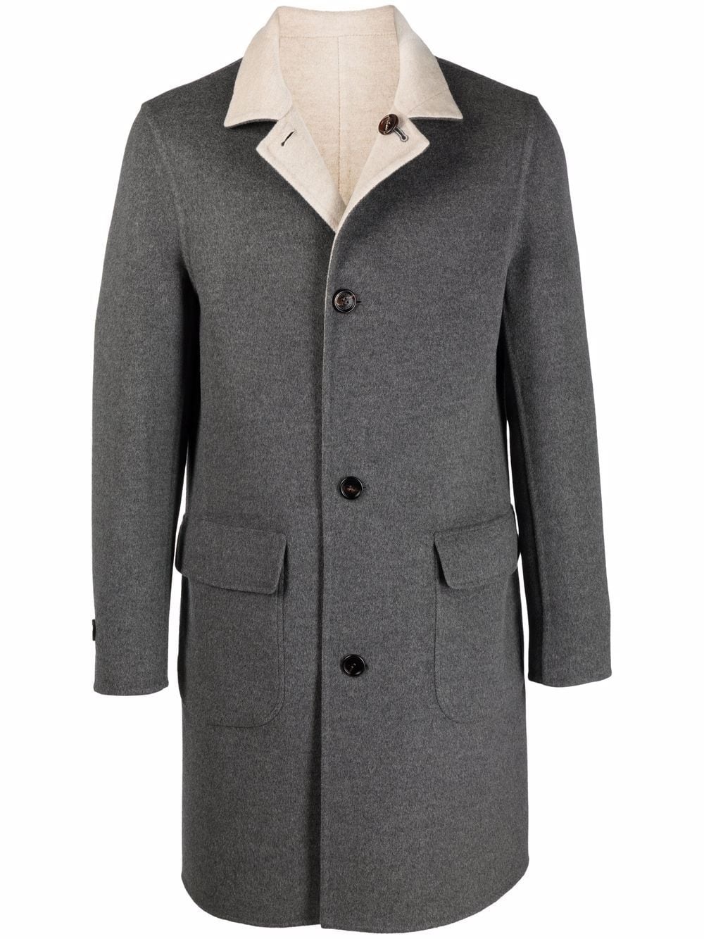 reversible cashmere coat - 1