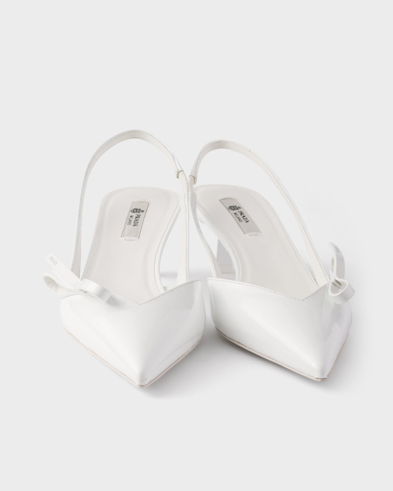 Patent leather slingback pumps 6