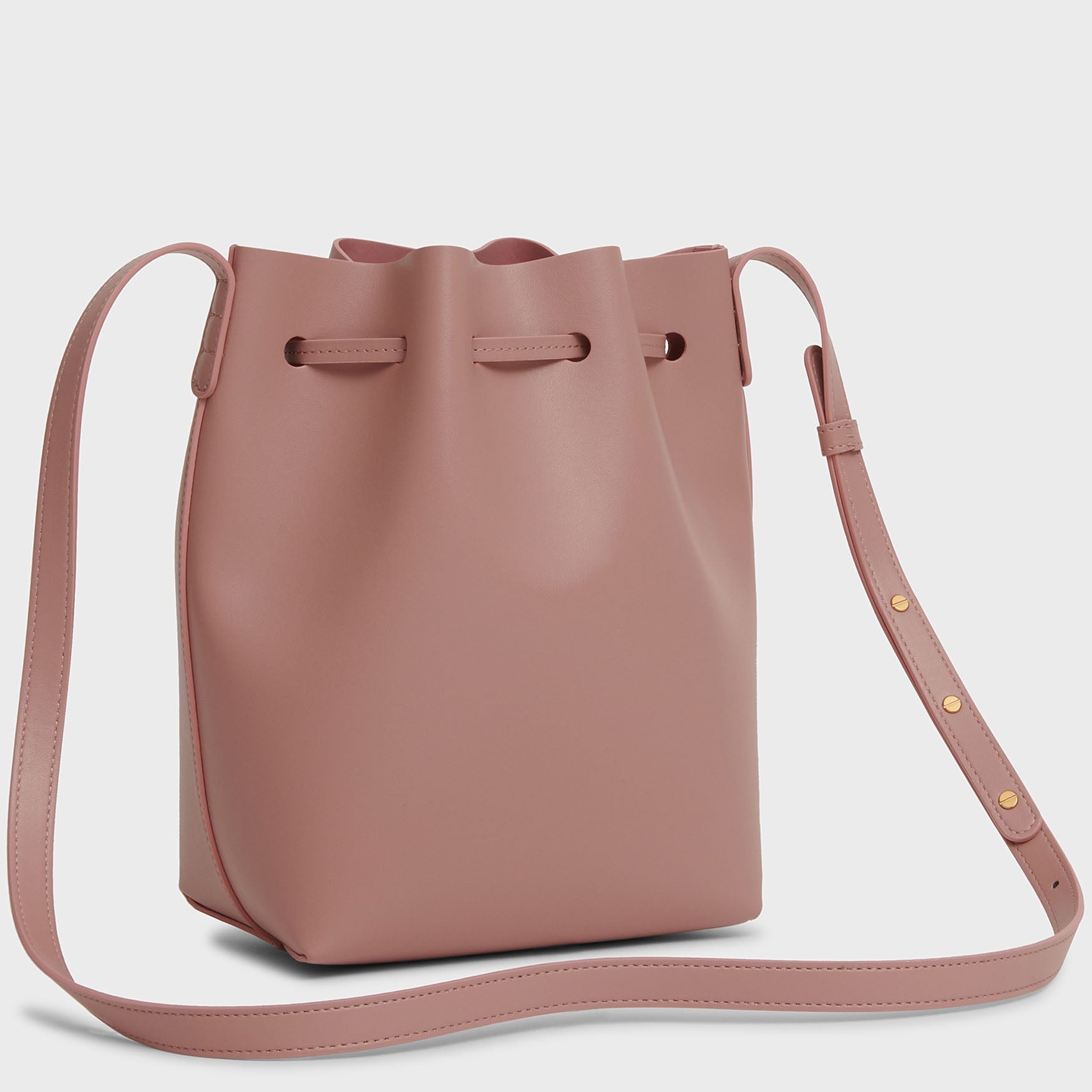 VEGAN APPLE LEATHER BUCKET BAG - 5