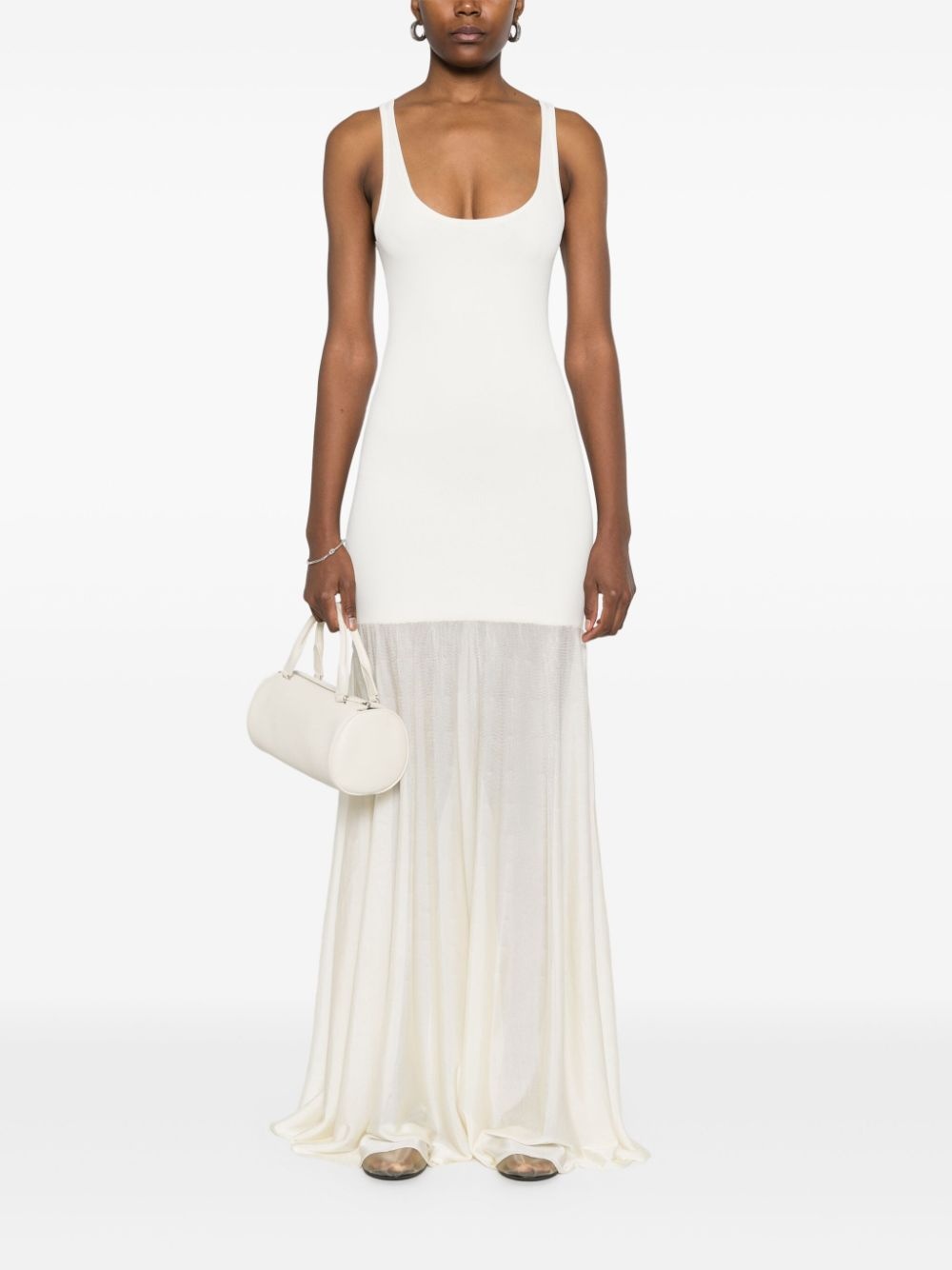 panelled maxi dress - 2