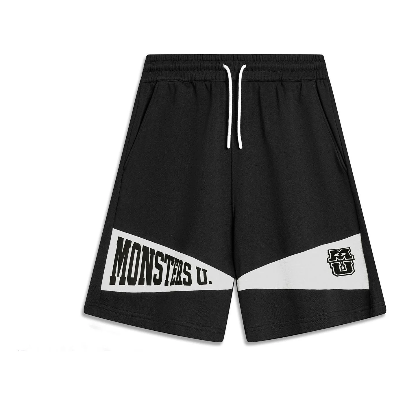 Li-Ning x Disney Monsters University Graphic Shorts 'Black White' AKSU489-2 - 1
