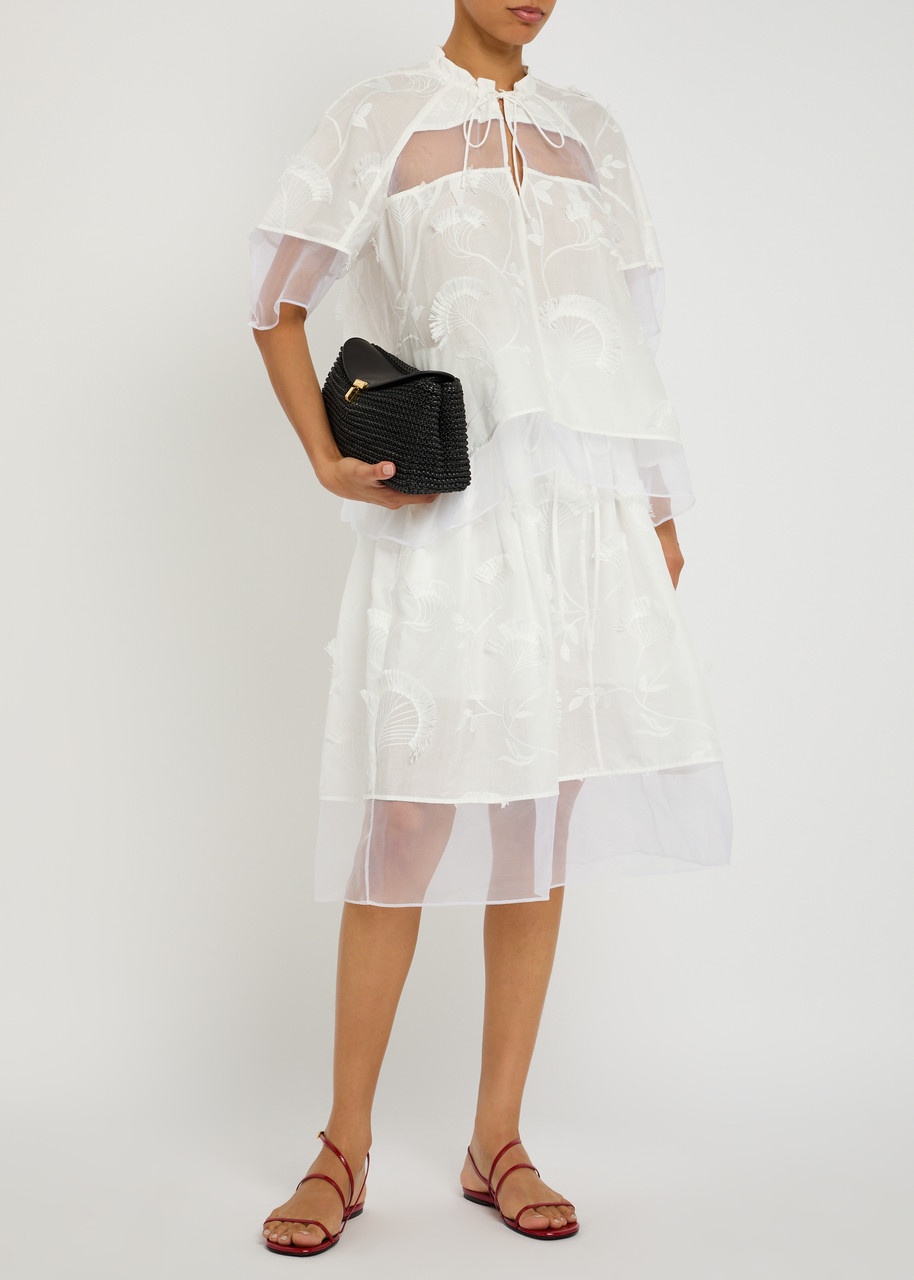 3.1 Phillip Lim Embroidered Tulle and Cotton top - 4