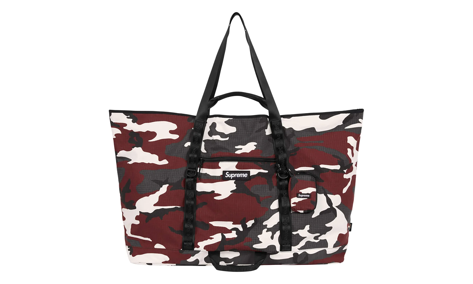 X-Large Tote Bag + Utility Pouch "SS26 - Red Camo" SU27277 - 1