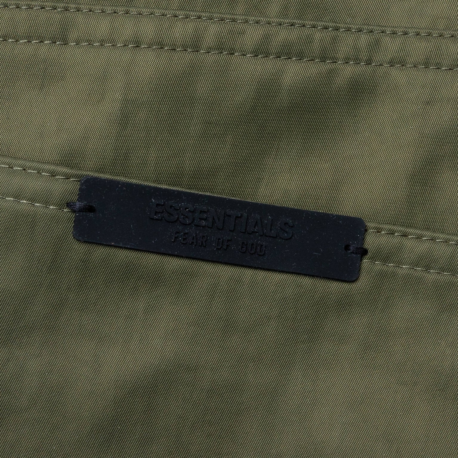 TEXTURED NYLON 5-POCKET PANT - MILITARY - 4
