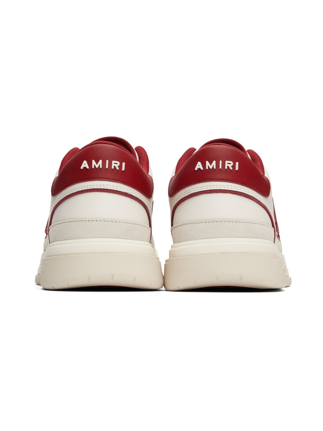 White & Red Classic Low Sneakers - 2