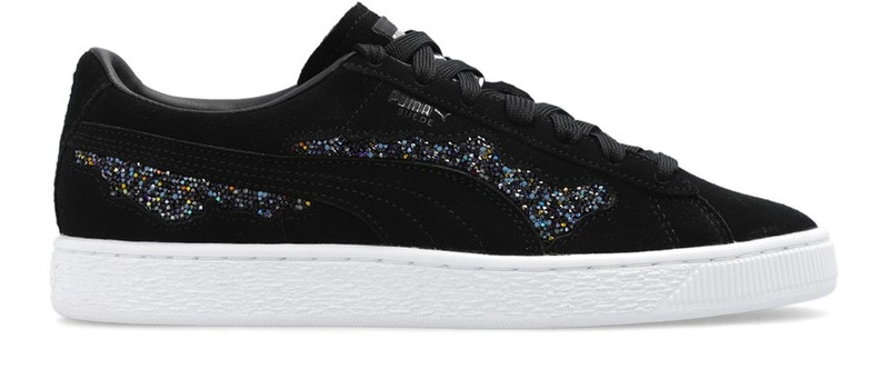 Swarovski crystal-embellishment suede sneakers - 1