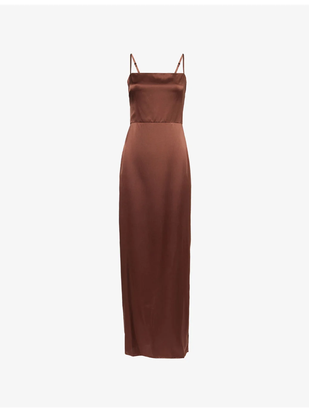 Frankie Shoulder-Straps Silk Midi Dress - 1