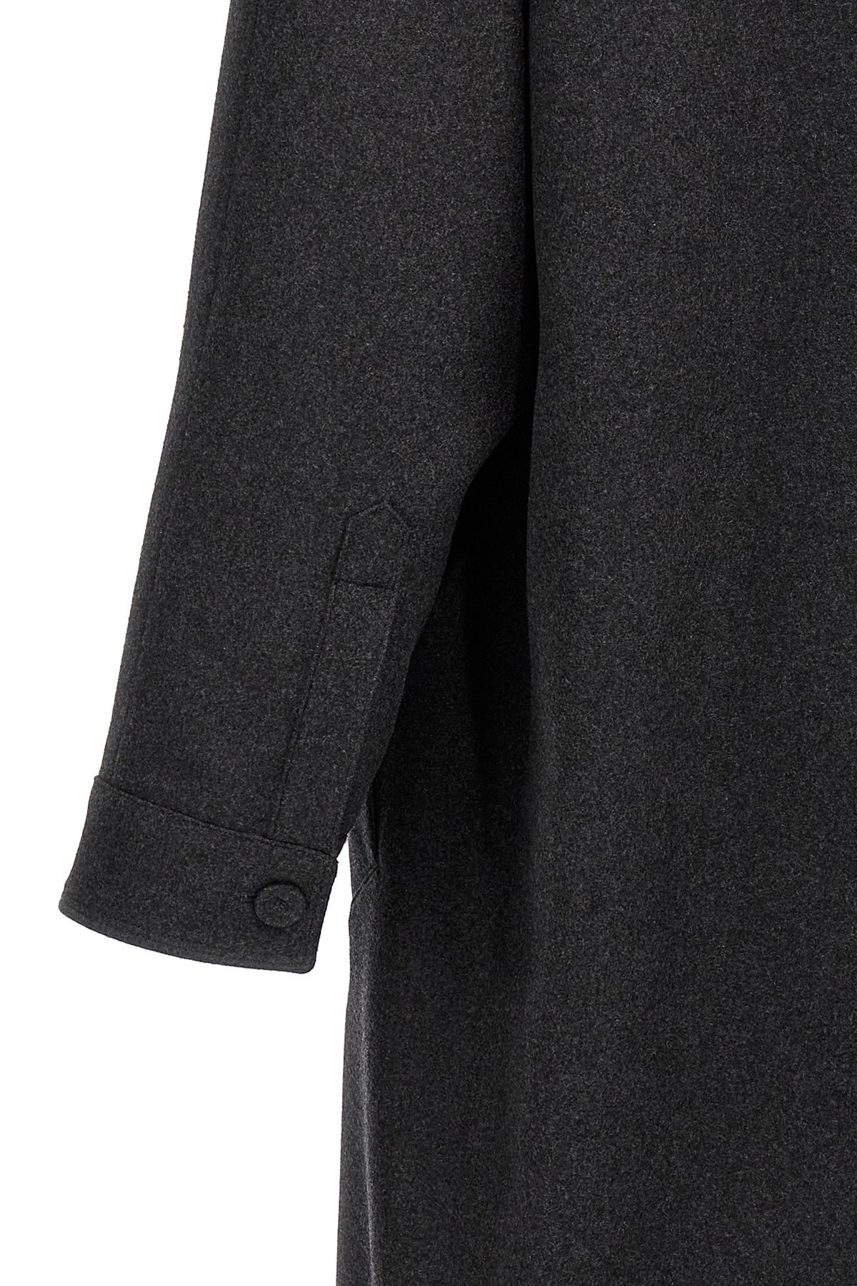 Single-breasted cashmere coat - 5