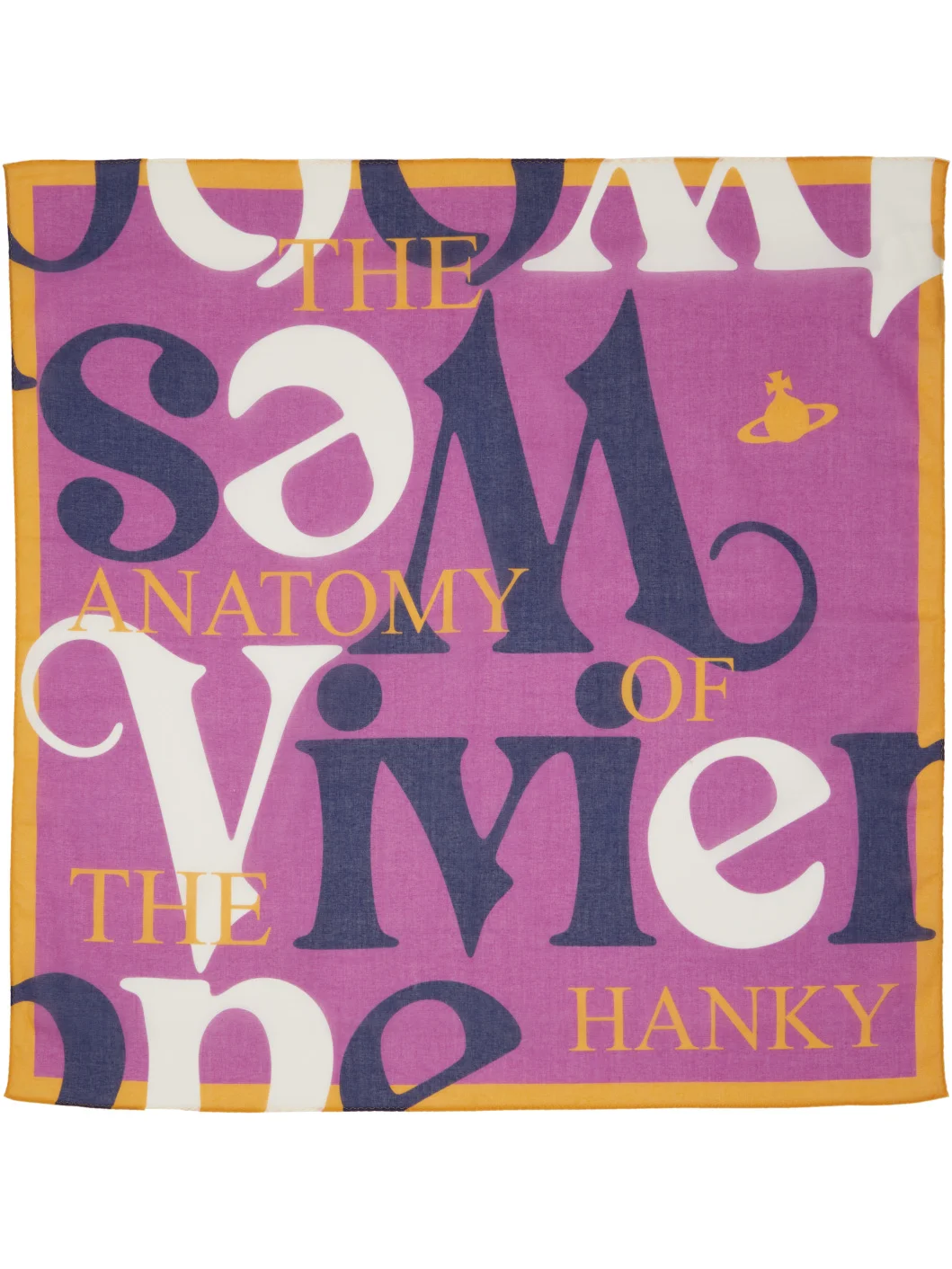 Purple 'Anatomy of Hanky' Scarf - 1