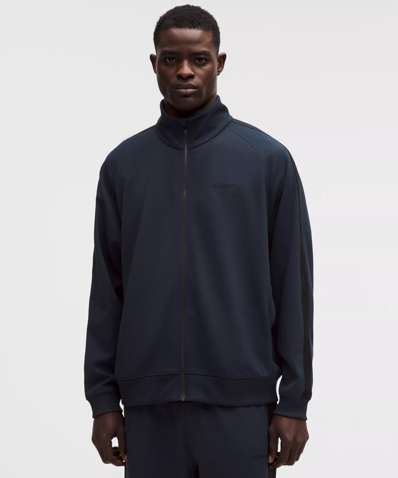 Pique Relaxed-Fit Track Jacket 1