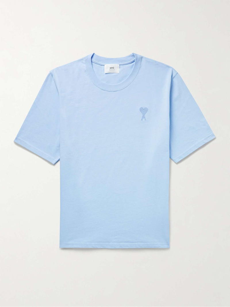 Logo-Embroidered Cotton-Jersey T-Shirt - 1
