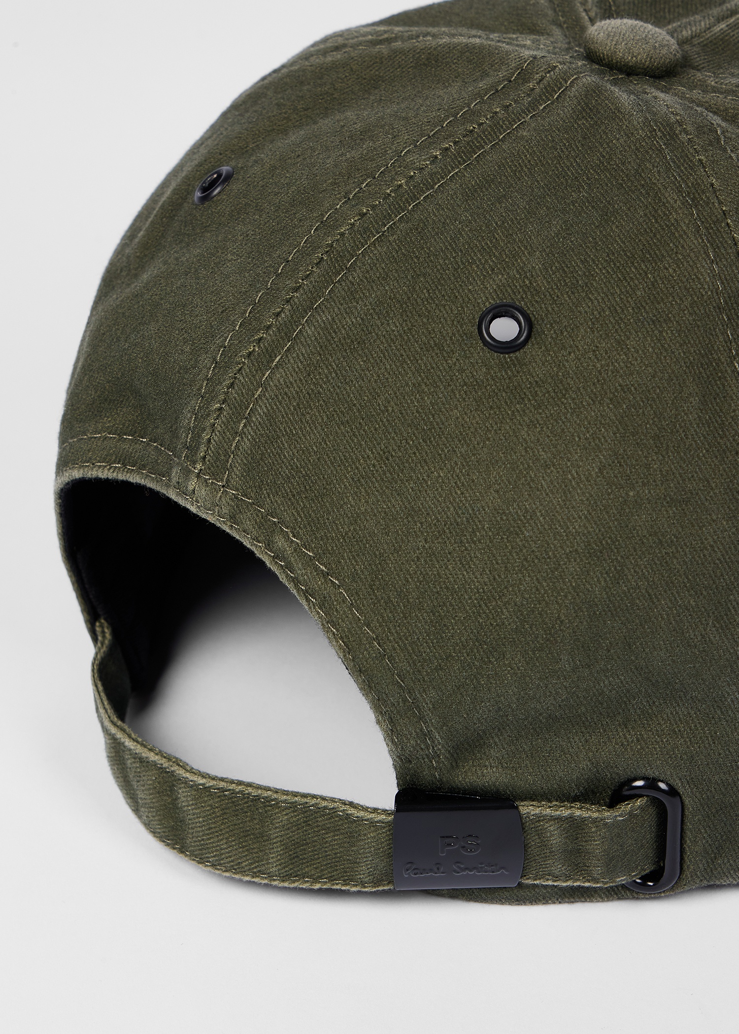 Khaki 'Happy' Cotton Cap - 4