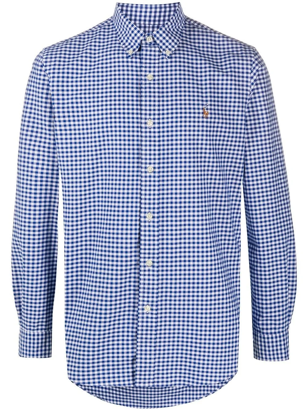 gingham button-down shirt - 1