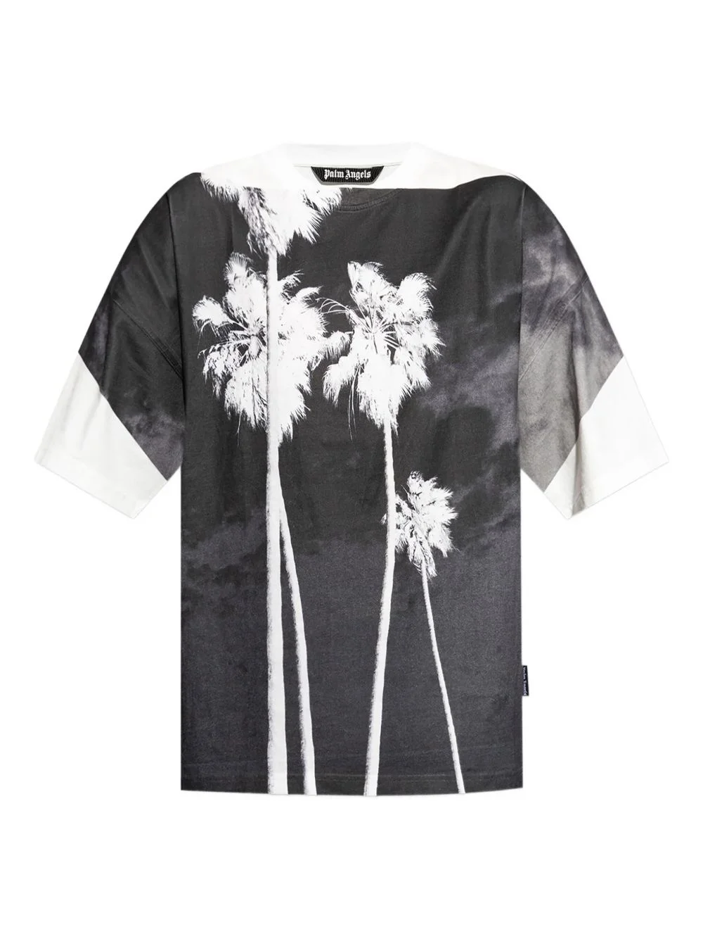 palm-tree print T-shirt - 1