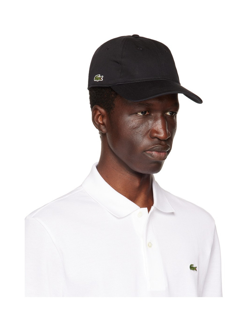 LACOSTE Black Organic Cotton Cap outlook