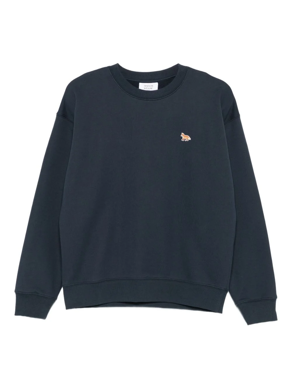 fox-embroidered cotton sweatshirt - 1
