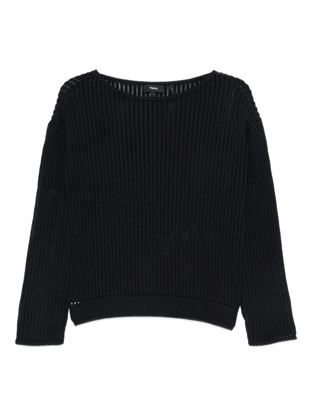 ribbed boat-neck sweater - 1