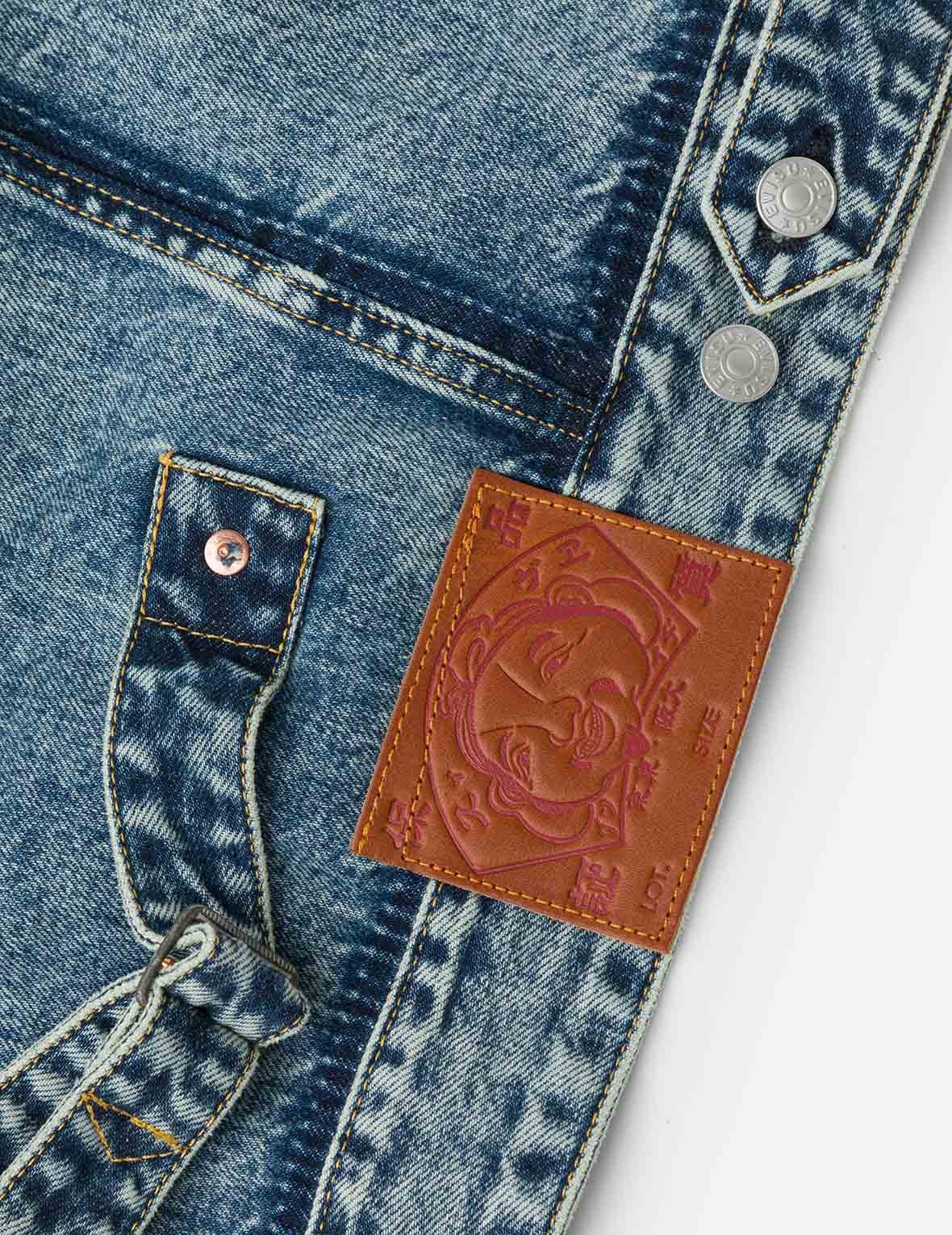 Washed Seagull Appliqué Embroidery Relax Fit Denim Jacket - 7