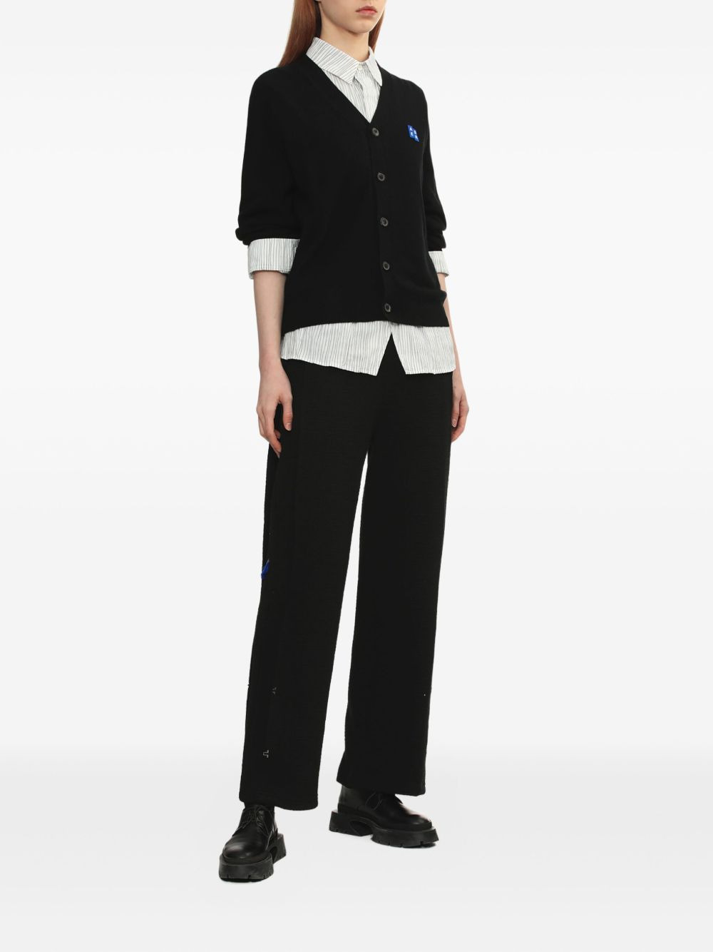 Sig; BL Tag logo-plaque buttoned cardigan - 3