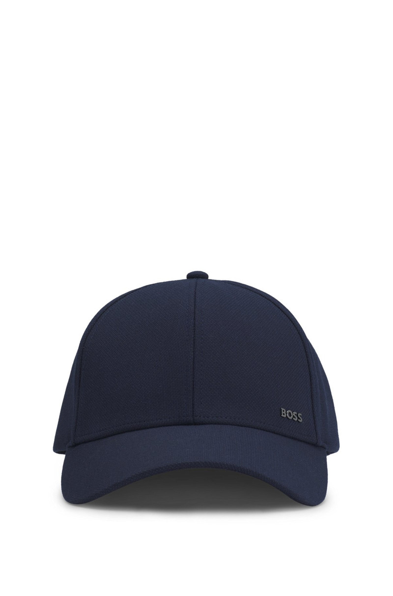 BOSS KNITTED-PIQUÉ CAP WITH LOGO PATCH outlook