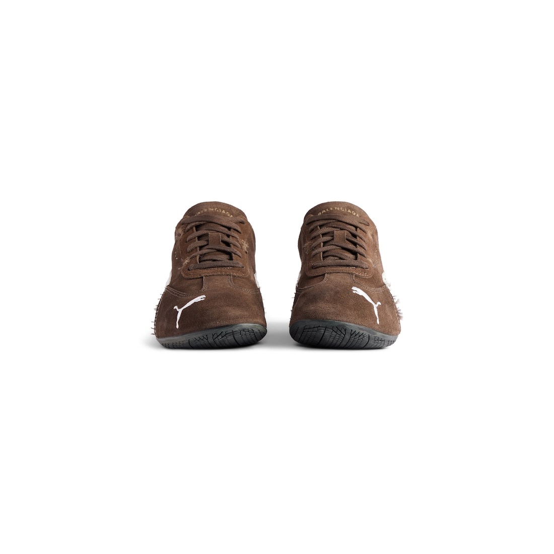 Speedcat Suede Balenciaga in Brown/white/black - 3