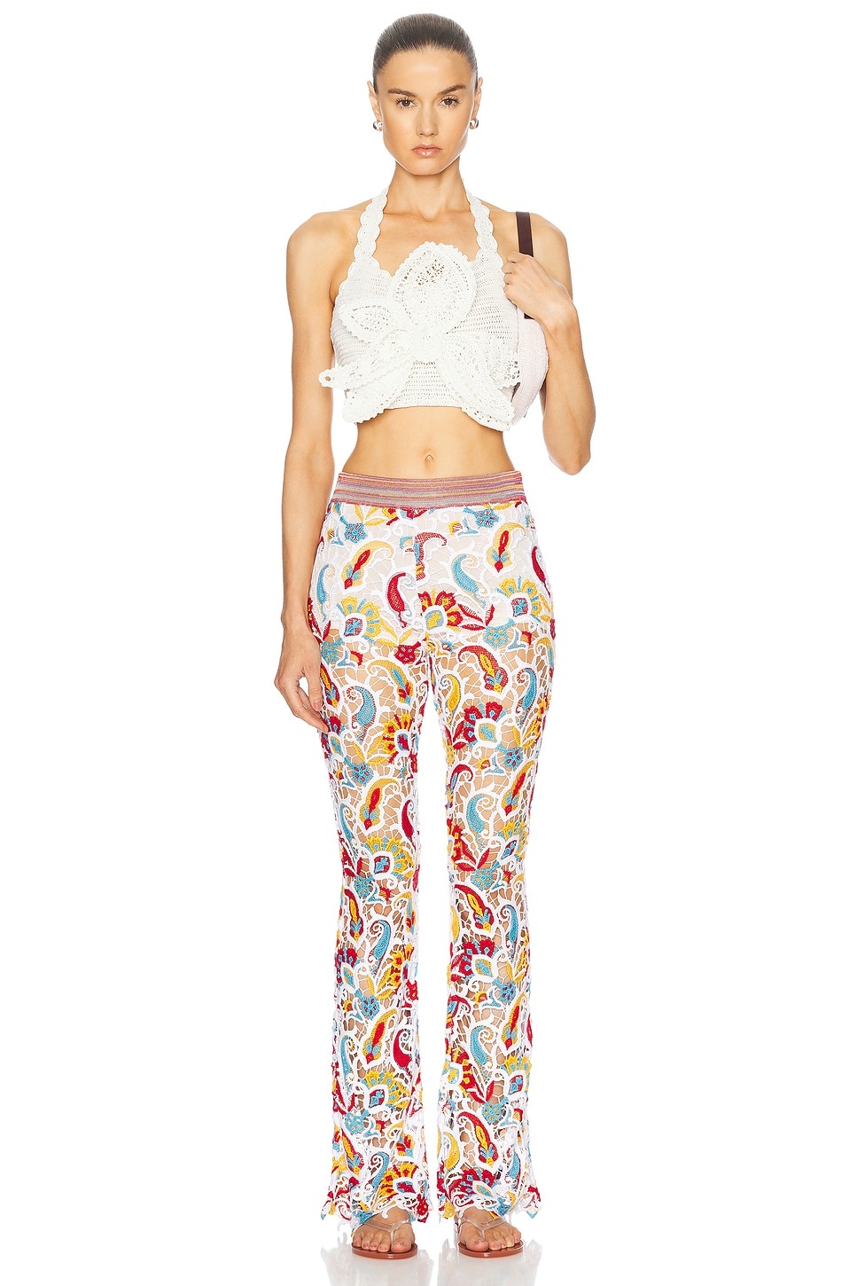 Knit Flare Pants - 5