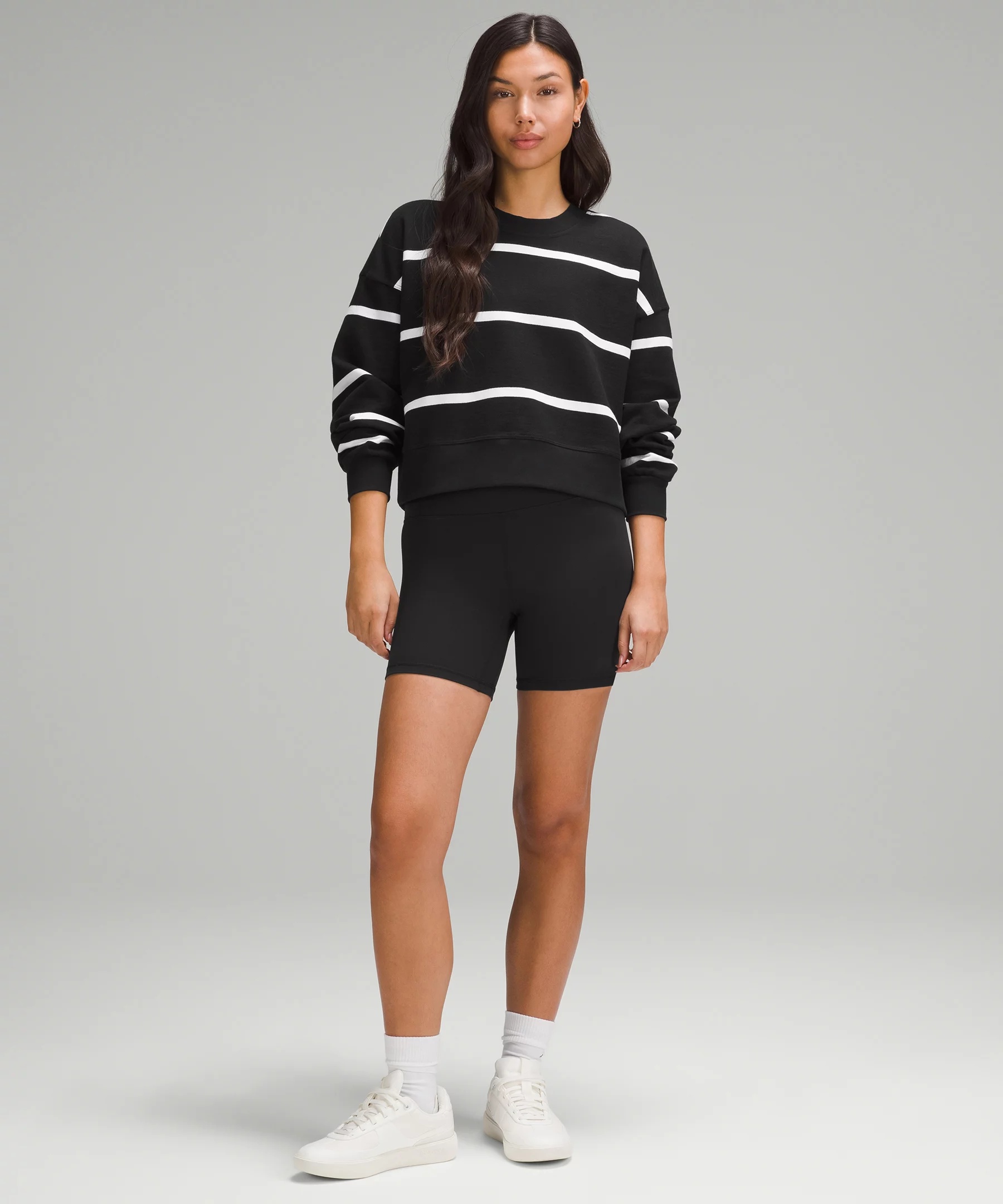 Perfectly Oversized Cropped Crew *Stripe - 2