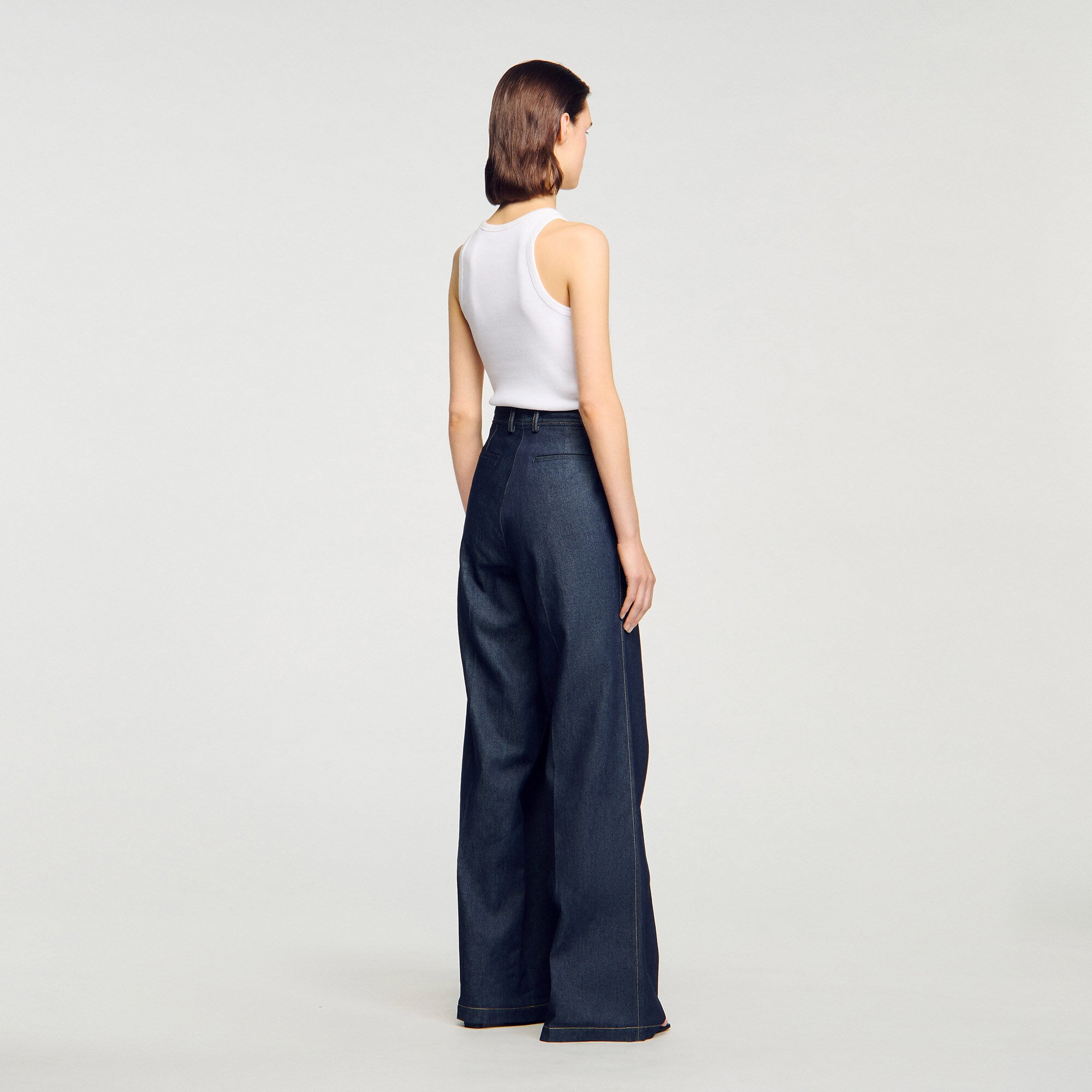DENIM SUIT TROUSERS - 5