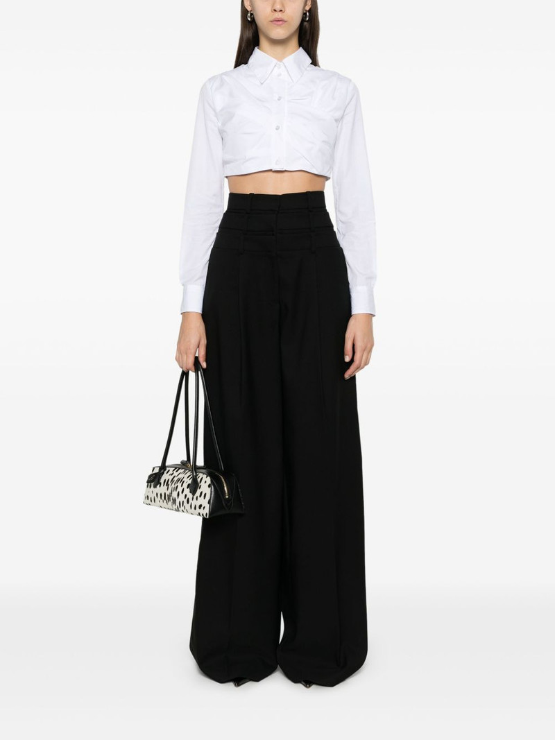 VIKTOR & ROLF pleated cropped shirt outlook
