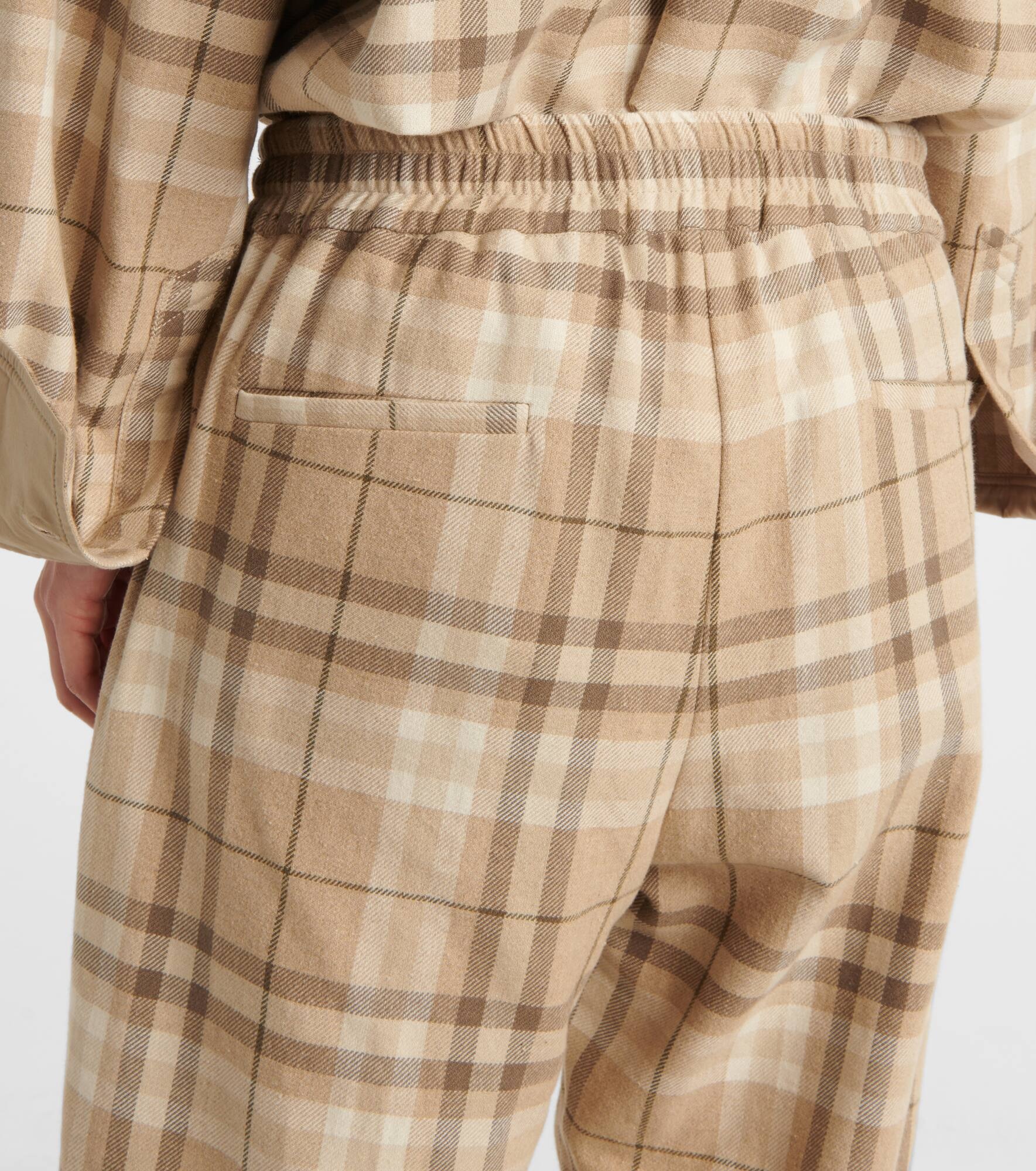 Cotton-blend sweatpants - 6