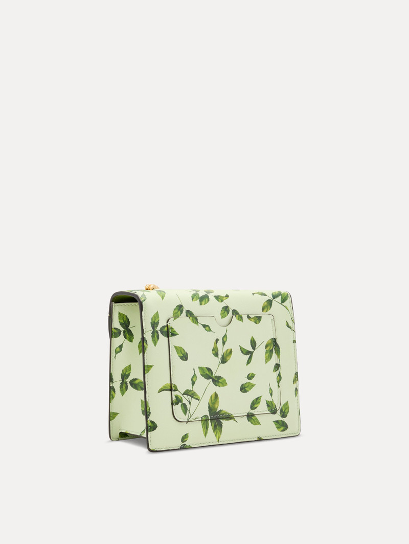 Oscar de la Renta ENGLISH ROSE PRINTED MINI TRO BAG outlook