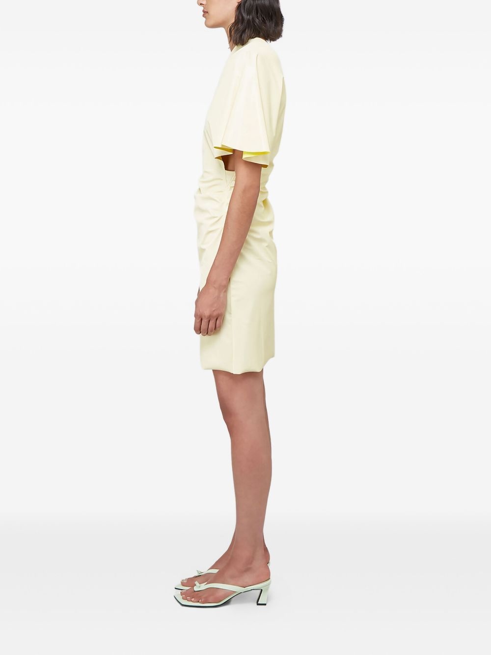 Slick asymmetrical draped dress - 3