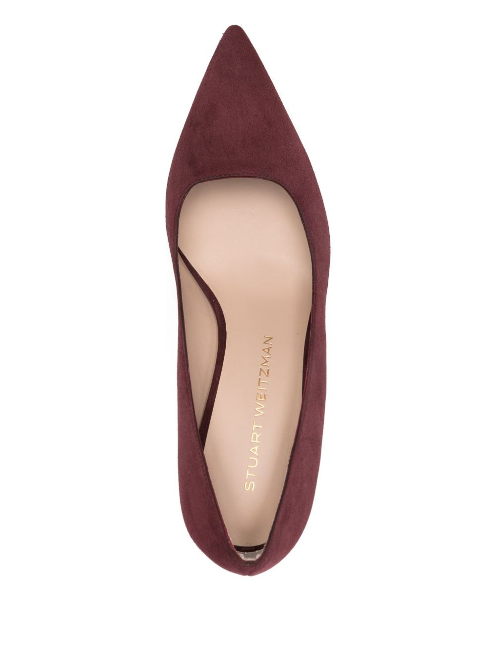 pointed-toe suede pumps - 2