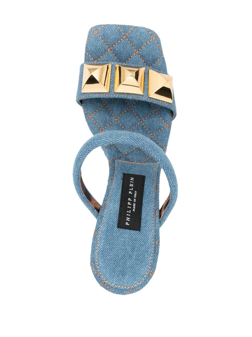 110mm stud-detail wedge sandals - 4