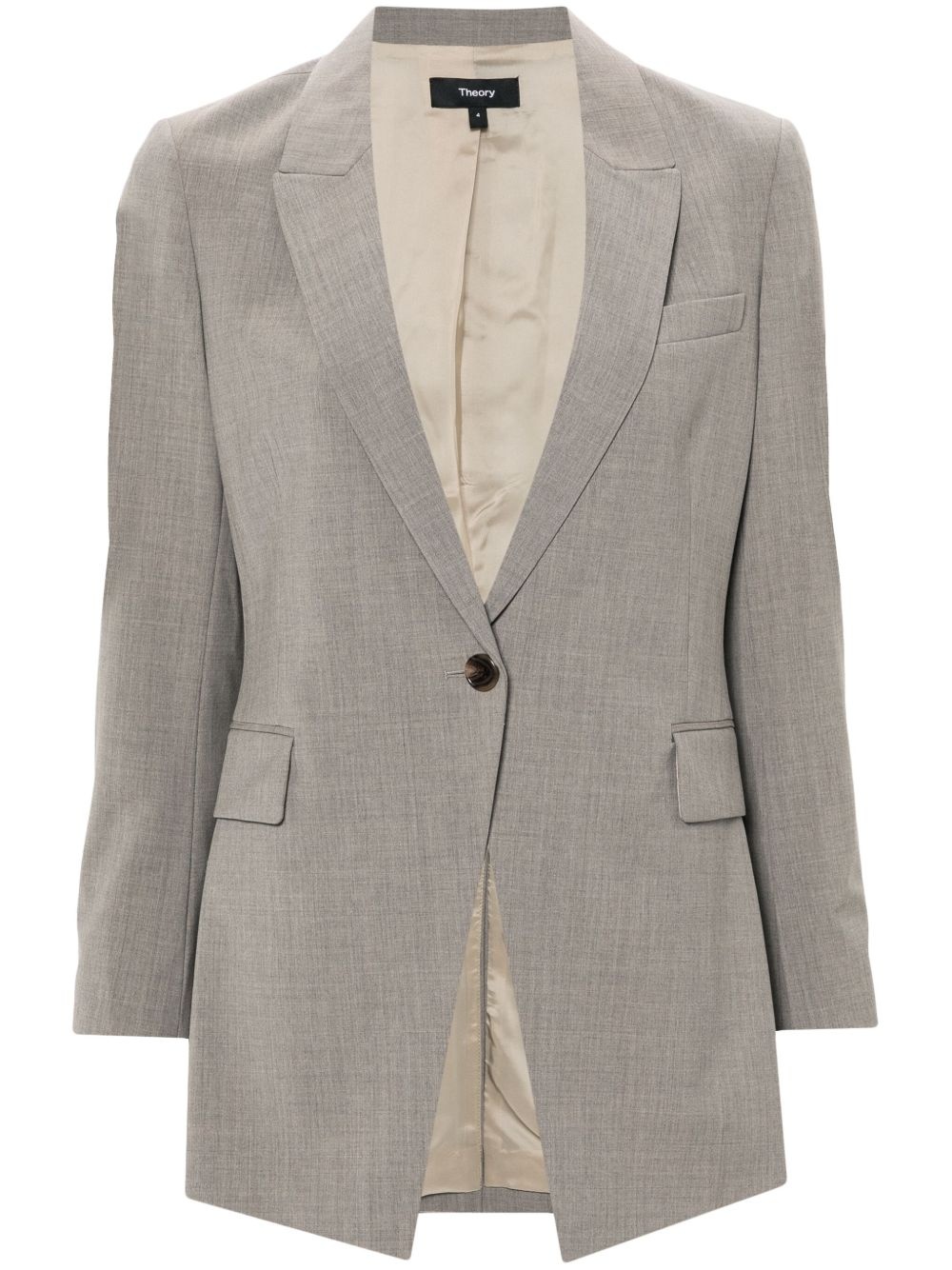 mélange effect blazer - 1