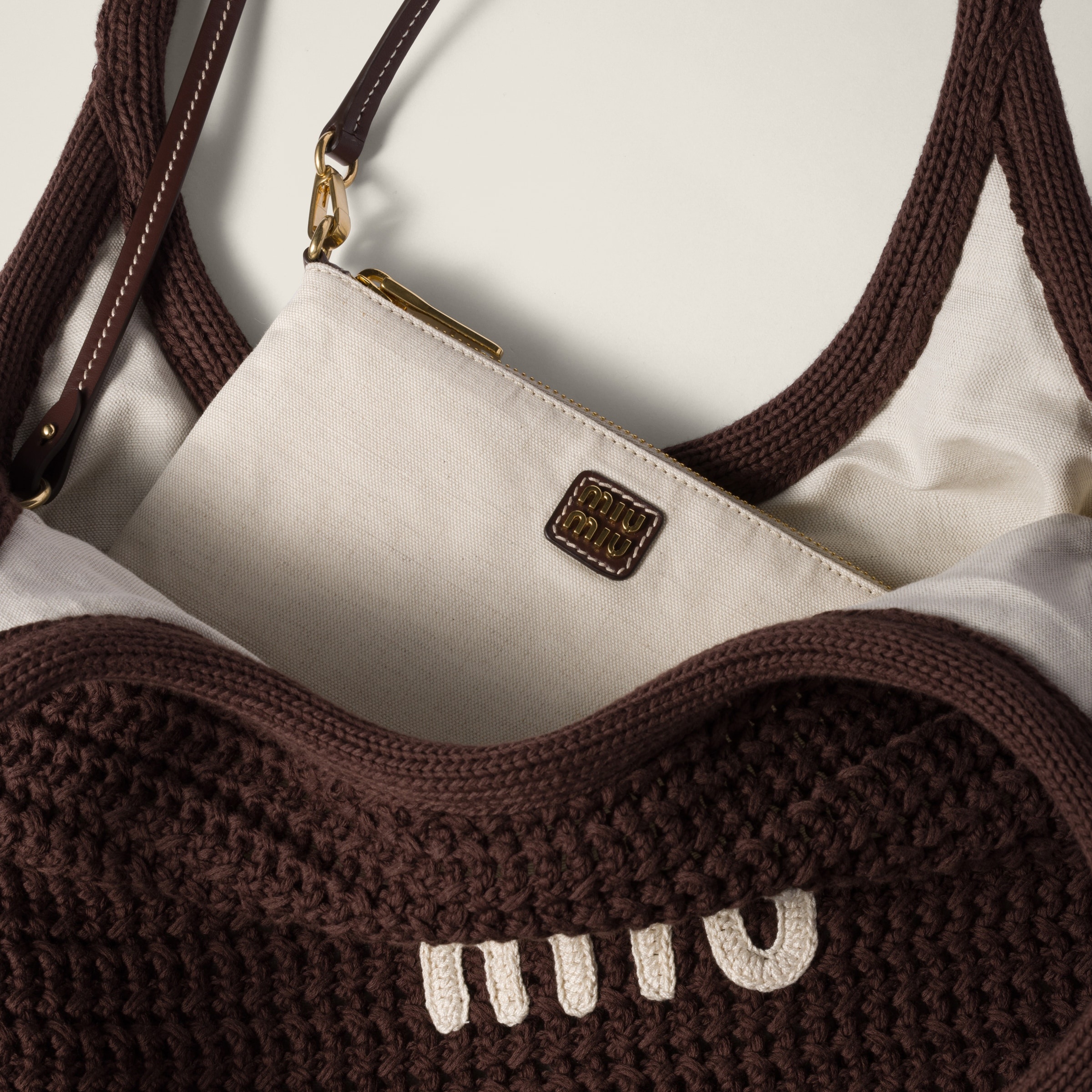 IVY raffia-effect woven tote bag - 6