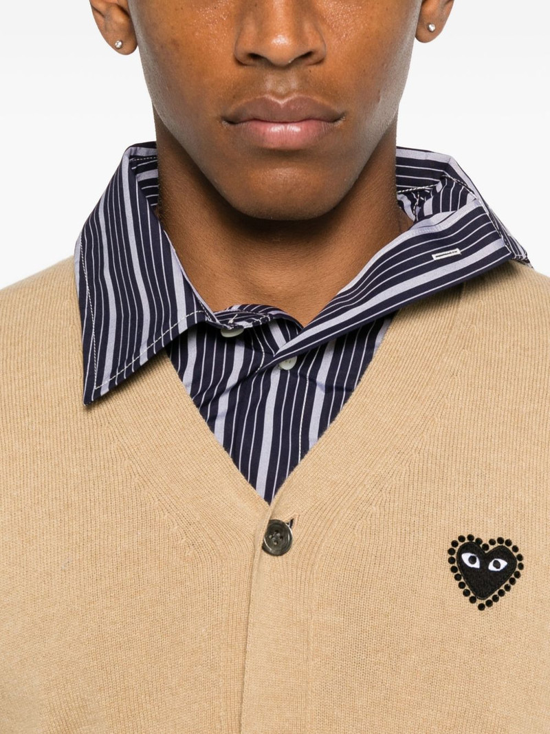 logo-heart cardigan 5