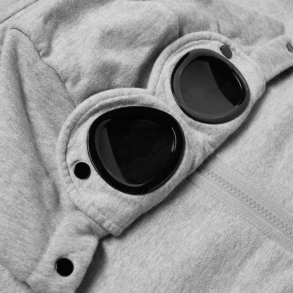 C.P. Company Diagonal Raised Fleece Zip Goggle Hoody - 3