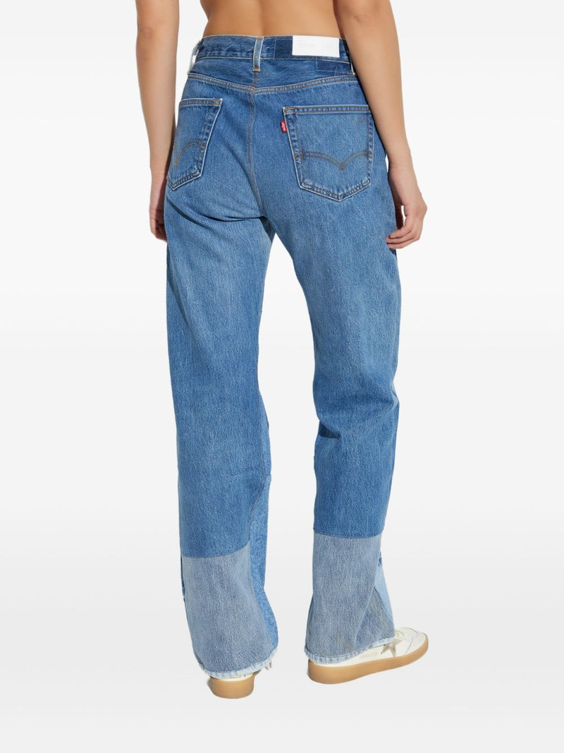 paint-splatter panelled jeans 4