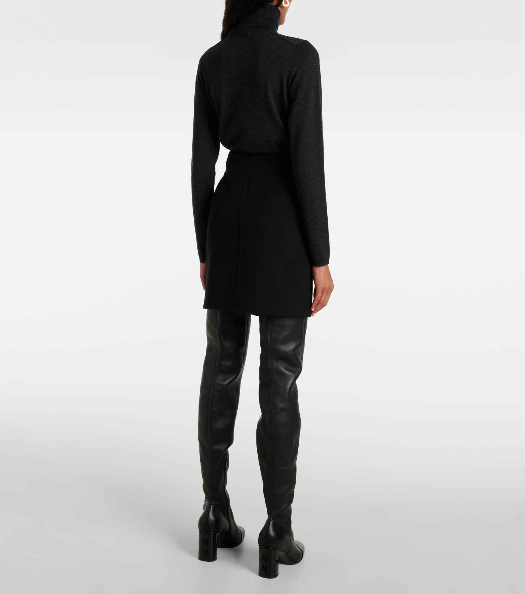 Wool miniskirt - 3