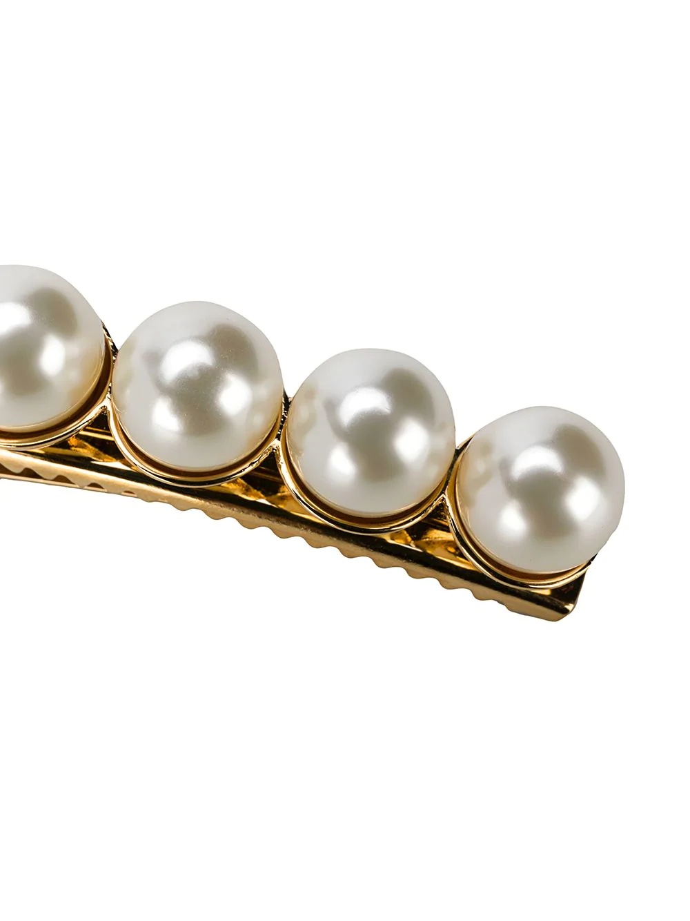 pearl-embellished hair clip - 3