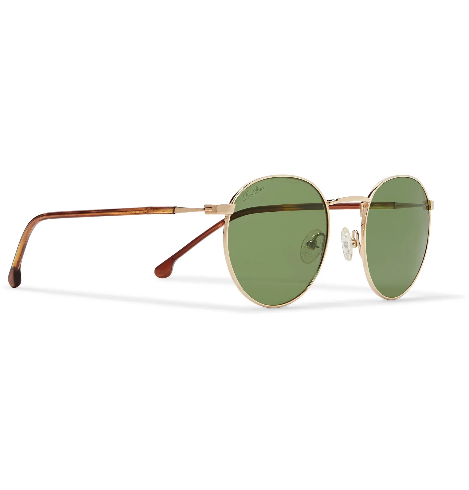 Weekend Round-Frame Matte-Titanium and Acetate Polarised Sunglasses - 5