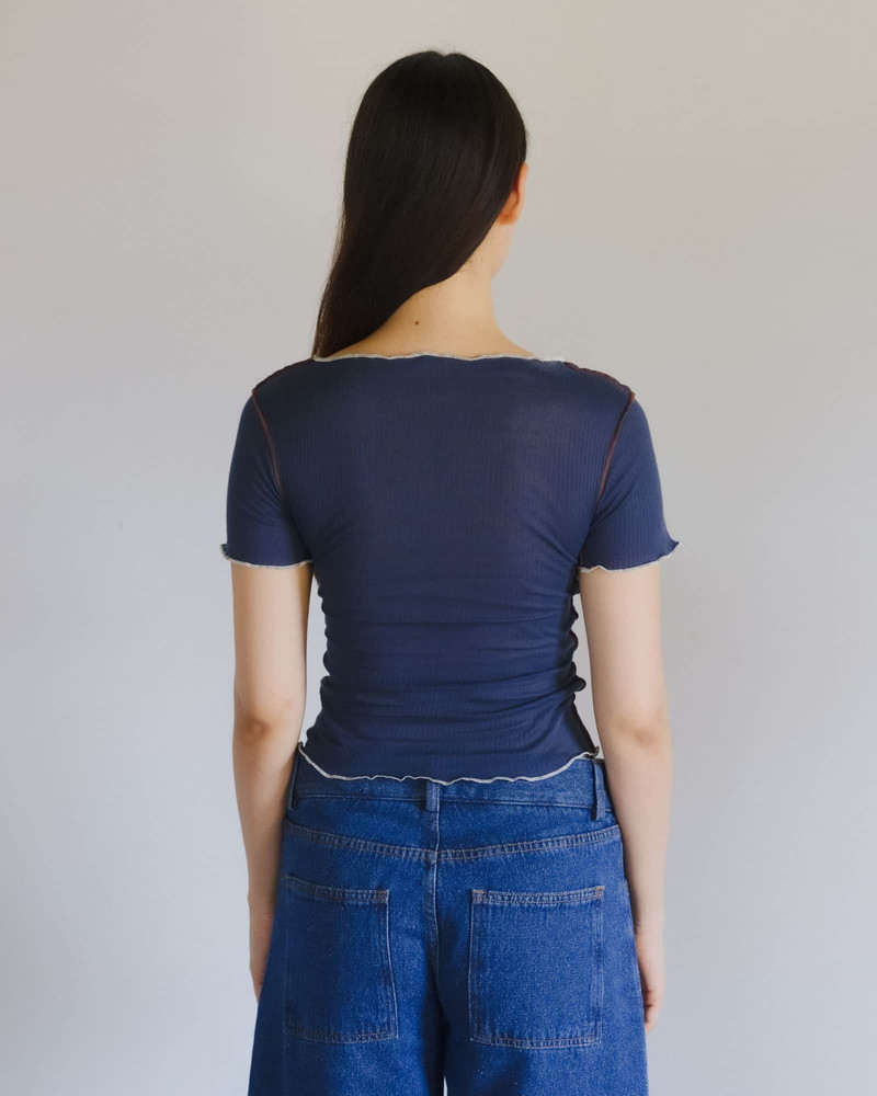 BASERANGE Vein Tee Shirt
                  - Organic Cotton Rib outlook